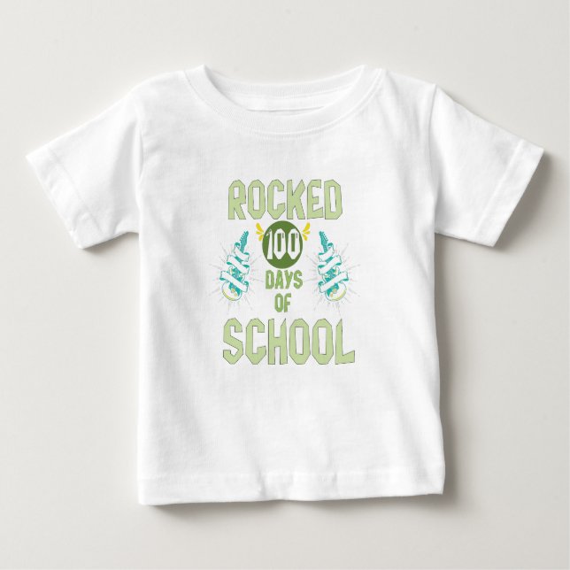 Camiseta Eu Apanhei 100 Dias De Escola, Celebração De 100 D (Frente)
