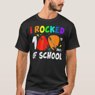 Camiseta Eu Apanhei 100 Dias De Guitarra De Música Escolar