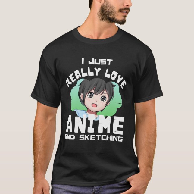 CAMISETA EU APENAS AMO ANIME E ESQUECIMENTO (Frente)