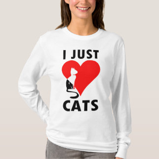 CAMISETA EU APENAS AMO GATOS