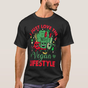 Camiseta Eu apenas amo o Estilo de Vida Vegano  Dito