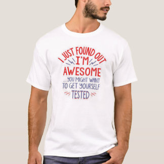 Camiseta Eu apenas encontrei que para fora eu sou