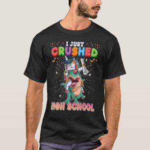 Camiseta Eu Apenas Esmagei Segundo grau Dabbing Unicorn Din