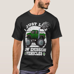 Camiseta Eu apenas gosto de veículos de baixa emissão camin