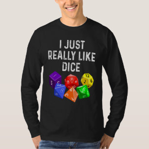 Camiseta Eu Apenas Gosto Muito de Dados  Jogo de Interpreta