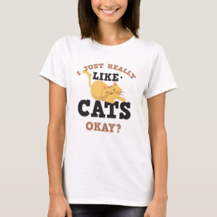 Camiseta Eu apenas gosto realmente de citações engraçada
