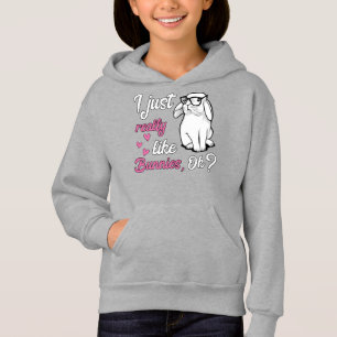 Camiseta Eu apenas gosto realmente do coelho bonito dos
