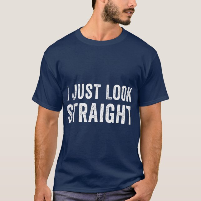 Camiseta Eu Apenas Pareço Hetero (Frente)
