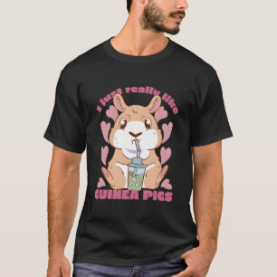 Camiseta Eu Apenas Realmente Gosto de Porquinhos-da-índia E