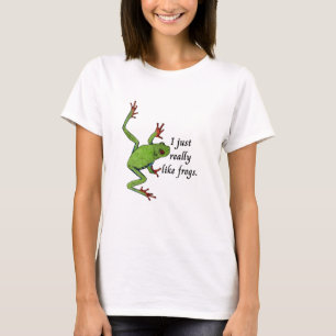 Camiseta Eu Apenas Realmente Gosto de Rãs