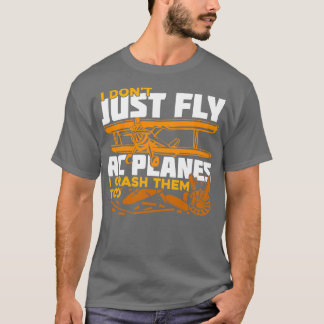 Camiseta Eu Apenas Voo Aviões Rc Eu Também Os Prenho