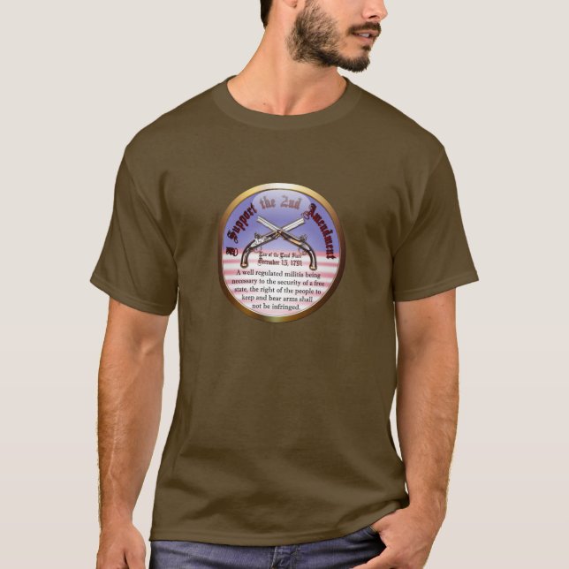 Camiseta Eu Apoio a 2ª Emenda (Frente)