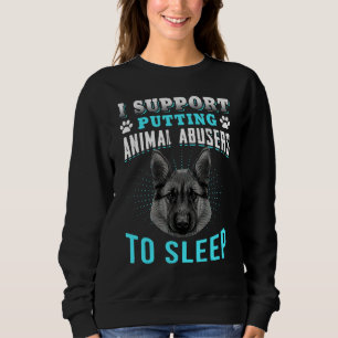 Camiseta Eu Apoio A Colocação De Abusos Animais Para Dormir