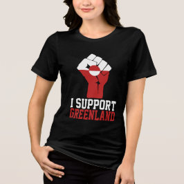 Camiseta Eu apoio a Groelândia - Orgulhosos gronelandeses