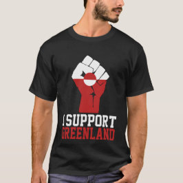 Camiseta Eu apoio a Groelândia - Orgulhosos gronelandeses
