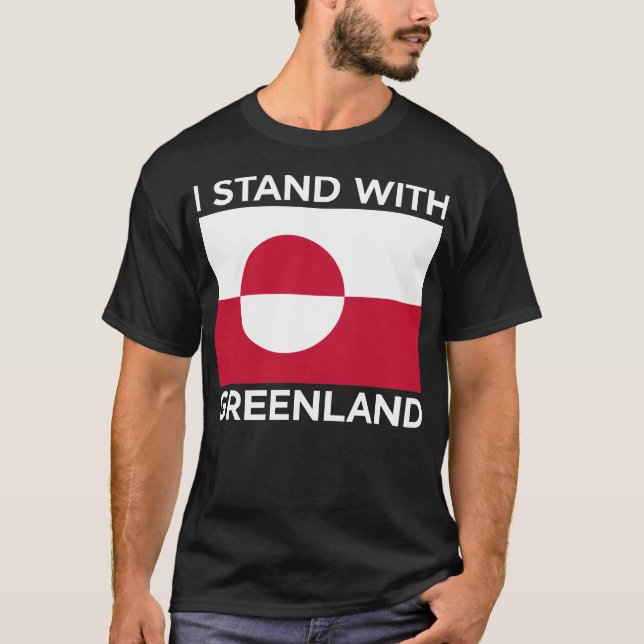 Camiseta Eu apoio a Groenlândia para não vender (Frente)