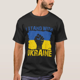 Camiseta Eu Apoio a Ucrânia - Apoie a Ucrânia Bandeira Ucra