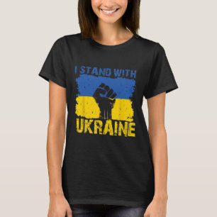 Camiseta Eu Apoio a Ucrânia - Apoie a Ucrânia Bandeira Ucra
