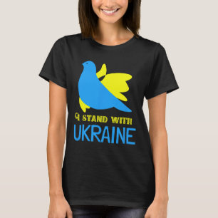 Camiseta Eu Apoio a Ucrânia Pombo da Paz Ucraniano Ucrânia