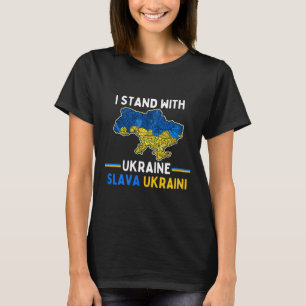 Camiseta Eu Apoio a Ucrânia Slava Ukraini Apoio a Liberdade