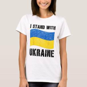 Camiseta Eu Apoio a Ucrânia Suporte Ucrânia Bandeira Ucrani