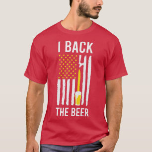 Camiseta Eu apoio cerveja presente engraçado patriota