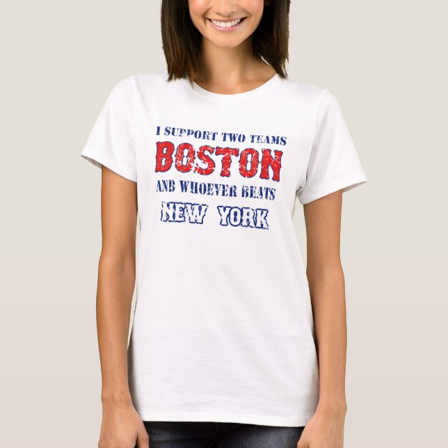 Camiseta Eu apoio das mulheres engraçadas do basebol de (Frente)