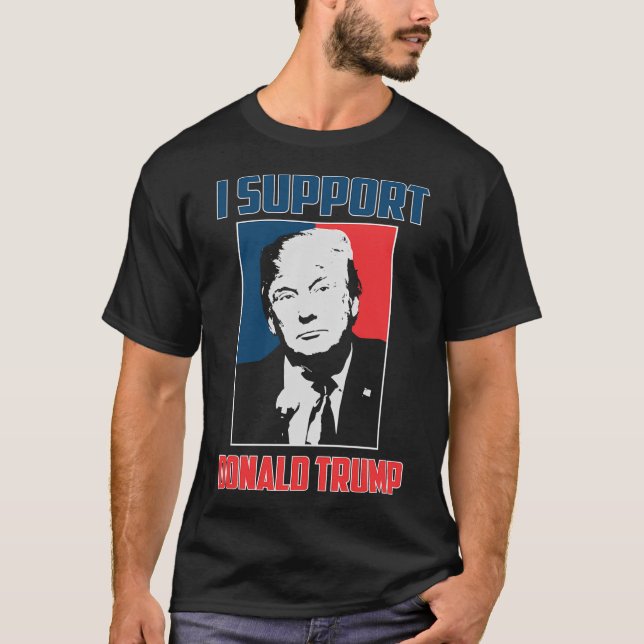 Camiseta Eu apoio Donald Trump (Frente)