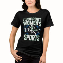 Camiseta Eu Apoio Esportes Femininos