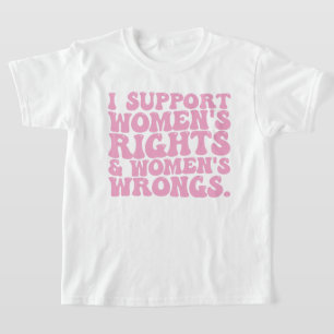 Camiseta Eu apoio feministas feministas e feministas femini