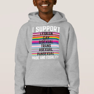 Camiseta Eu Apoio Lésbica Gay Bissexual Trans Asexual Panse