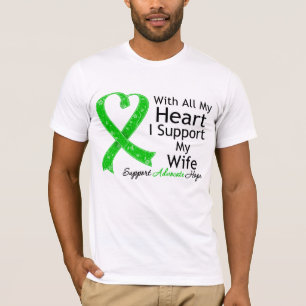 Camiseta Eu apoio minha esposa com todo o meu coração