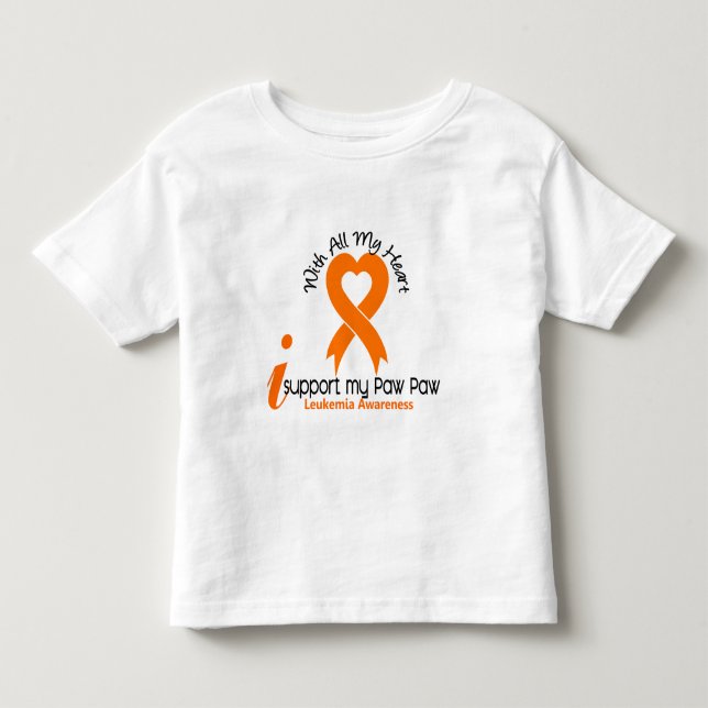 Camiseta Eu apoio minha leucemia da pata da pata (Frente)