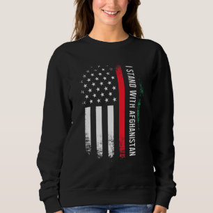 Camiseta Eu Apoio o Afeganistão Ideia de Apoio Afegão