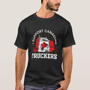 Camiseta Eu Apoio O Caminhoneiro Canadiano Para O Transport