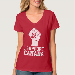 Camiseta Eu apoio o Canadá - canadense orgulhoso