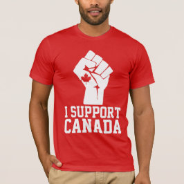 Camiseta Eu apoio o Canadá - canadense orgulhoso