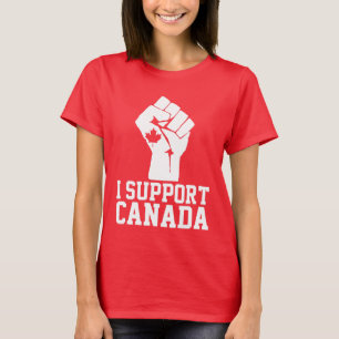 Camiseta Eu apoio o Canadá - canadense orgulhoso