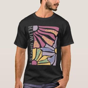 Camiseta Eu Apoio O Canadá Groenlândia México Panamá Gaza U