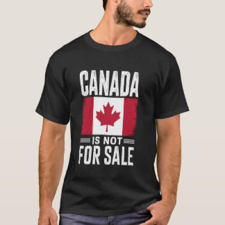 Camiseta Eu Apoio o Canadá O Canadá Não Está À Venda