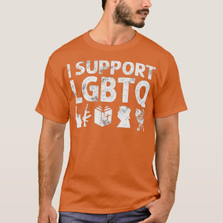 Camiseta Eu apoio o CHURRASCO de Bíblia de Armas LGBQ Liber