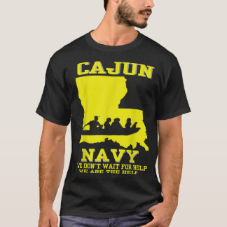 Camiseta Eu apoio o MARINHO da CAJUN de Pesquisa e Resgate