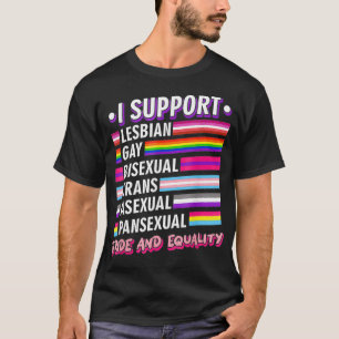 Camiseta Eu apoio o orgulho LGBTQ 
