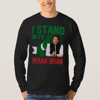 Camiseta Eu apoio o partido Imran Khan PTI Paquistão
