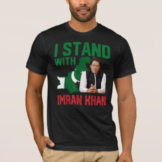Camiseta Eu apoio o partido Imran Khan PTI Paquistão