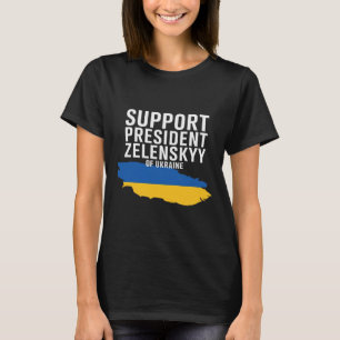 Camiseta Eu Apoio o Presidente Zelensky - Eu Apoio a Ucrâni