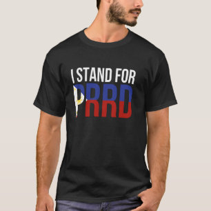 Camiseta Eu apoio o PRRD Filipino partidário do DU30 Digong