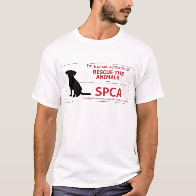 Camiseta "Eu apoio o SPCA… " (Frente)