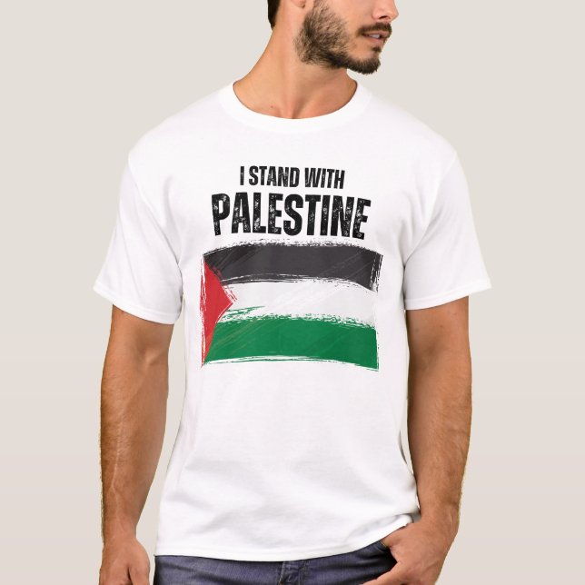 Camiseta Eu apoio palestina (Frente)