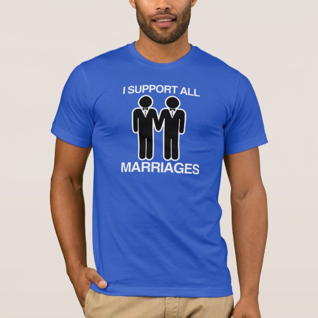 CAMISETA EU APOIO TODOS OS CASAMENTOS IGUALMENTE (Frente)